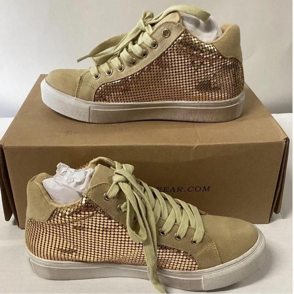 NWT Coconuts by Matisse | Downtown‎ Sneaker | Gold Size 6 - Picture 6 of 10